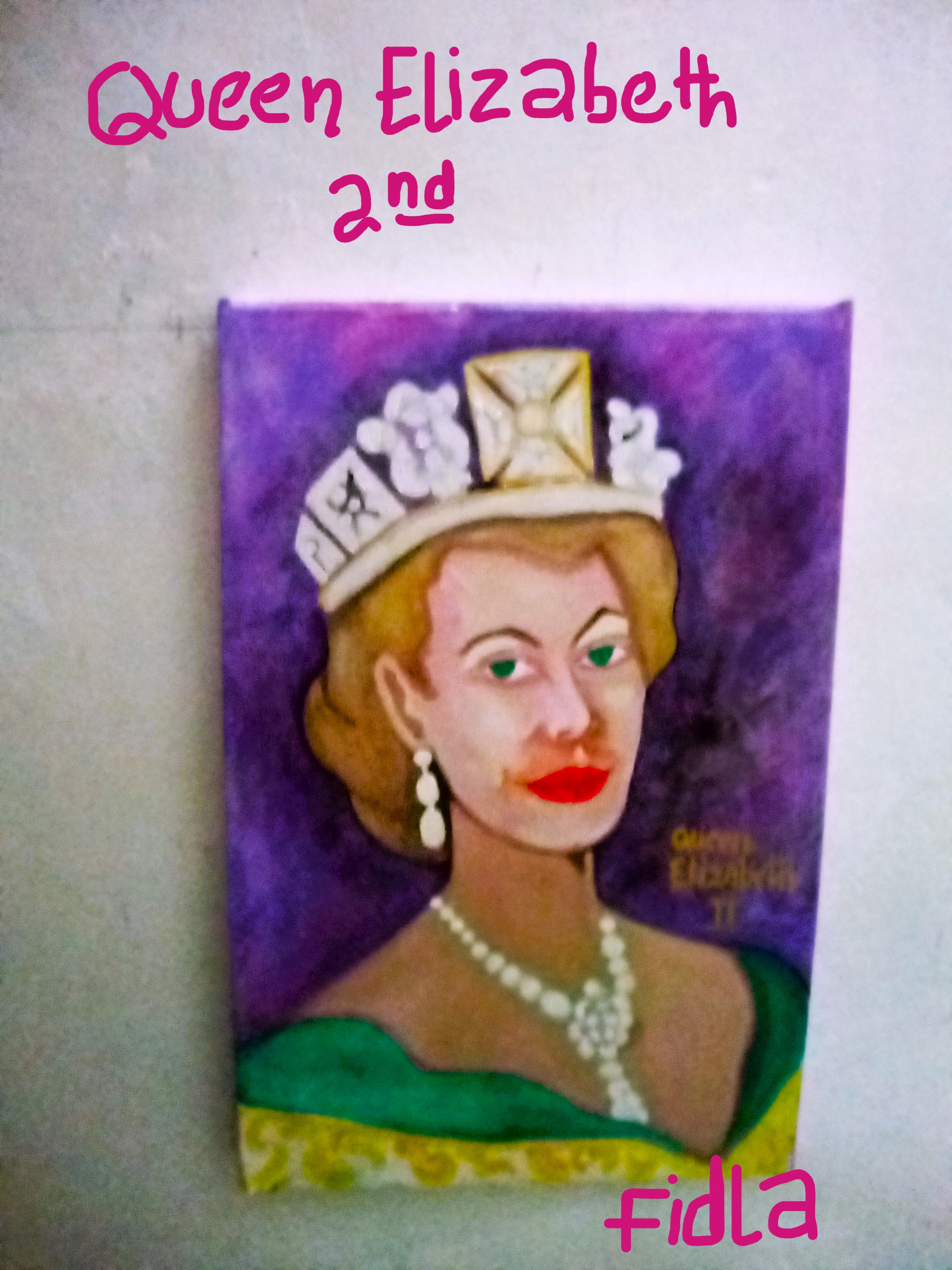 Painting /Portrait of Queen Elizabeth 2nd